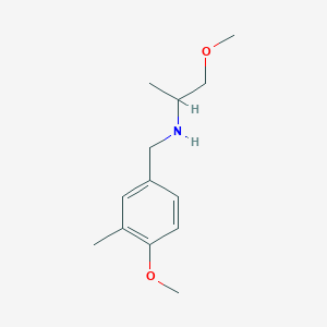 1-methoxy-N-[(4-methoxy-3-methylphenyl)methyl]propan-2-amine