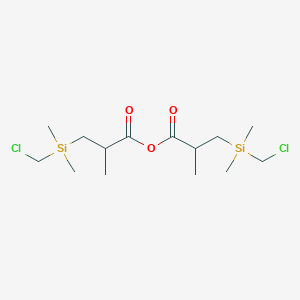 3-[(chloromethyl)(dimethyl)silyl]-2-methylpropanoic anhydride