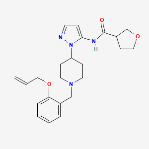 N-(1-{1-[2-(allyloxy)benzyl]-4-piperidinyl}-1H-pyrazol-5-yl)tetrahydro-3-furancarboxamide