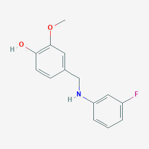 4-[(3-Fluoroanilino)methyl]-2-methoxyphenol