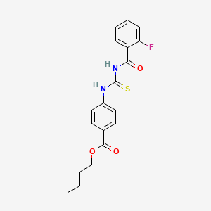 Butyl 4-({[(2-fluorophenyl)carbonyl]carbamothioyl}amino)benzoate