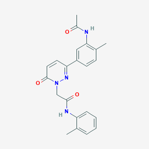 2-[3-[3-(acetylamino)-4-methylphenyl]-6-oxopyridazin-1(6H)-yl]-N-(2-methylphenyl)acetamide