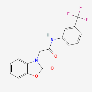 2-(2-oxo-1,3-benzoxazol-3(2H)-yl)-N-[3-(trifluoromethyl)phenyl]acetamide