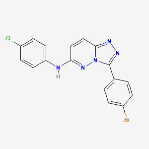 3-(4-bromophenyl)-N-(4-chlorophenyl)-[1,2,4]triazolo[4,3-b]pyridazin-6-amine