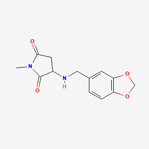 3-[(1,3-benzodioxol-5-ylmethyl)amino]-1-methyldihydro-1H-pyrrole-2,5-dione