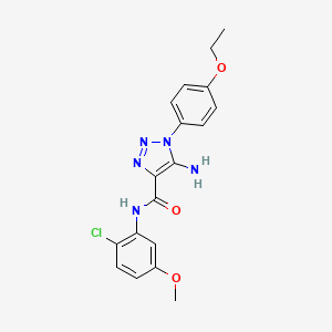 5-amino-N-(2-chloro-5-methoxyphenyl)-1-(4-ethoxyphenyl)-1H-1,2,3-triazole-4-carboxamide