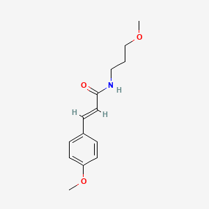 molecular formula C14H19NO3 B5191065 3-(4-methoxyphenyl)-N-(3-methoxypropyl)acrylamide 