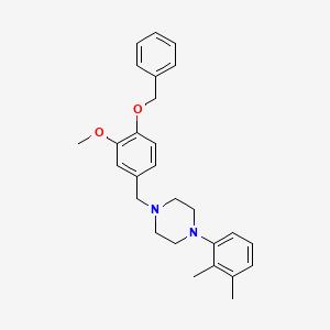 1-[4-(benzyloxy)-3-methoxybenzyl]-4-(2,3-dimethylphenyl)piperazine