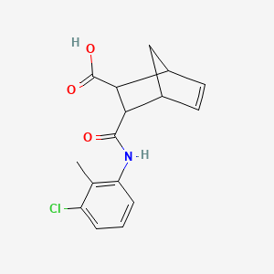 3-[(3-CHLORO-2-METHYLANILINO)CARBONYL]BICYCLO[2.2.1]HEPT-5-ENE-2-CARBOXYLIC ACID