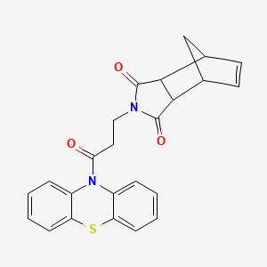 2-[3-oxo-3-(10H-phenothiazin-10-yl)propyl]-3a,4,7,7a-tetrahydro-1H-4,7-methanoisoindole-1,3(2H)-dione