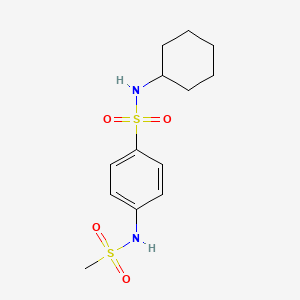 N-cyclohexyl-4-[(methylsulfonyl)amino]benzenesulfonamide