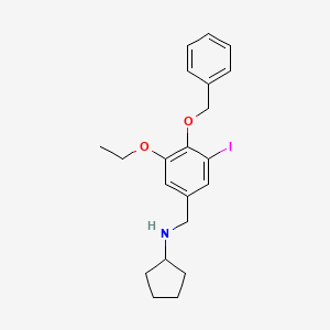 N-[4-(benzyloxy)-3-ethoxy-5-iodobenzyl]cyclopentanamine