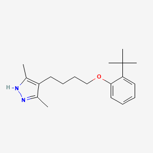 4-[4-(2-tert-butylphenoxy)butyl]-3,5-dimethyl-1H-pyrazole