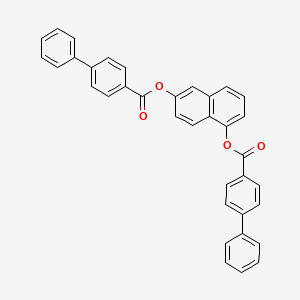 [5-(4-Phenylbenzoyl)oxynaphthalen-2-yl] 4-phenylbenzoate