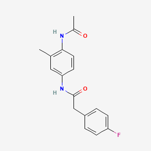 N-[4-(acetylamino)-3-methylphenyl]-2-(4-fluorophenyl)acetamide