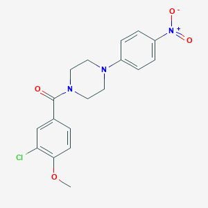 1-(3-chloro-4-methoxybenzoyl)-4-(4-nitrophenyl)piperazine