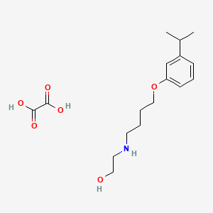 Oxalic acid;2-[4-(3-propan-2-ylphenoxy)butylamino]ethanol