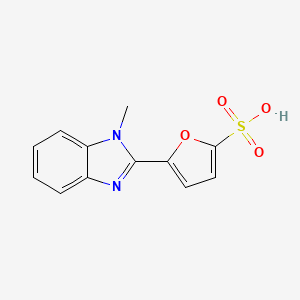 5-(1-methyl-1H-benzimidazol-2-yl)-2-furansulfonic acid