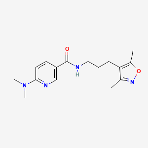 6-(dimethylamino)-N-[3-(3,5-dimethyl-4-isoxazolyl)propyl]nicotinamide