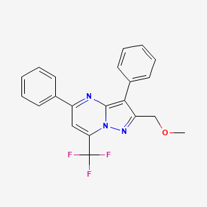 2-(methoxymethyl)-3,5-diphenyl-7-(trifluoromethyl)pyrazolo[1,5-a]pyrimidine