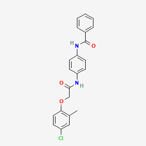 N-[4-[[2-(4-chloro-2-methylphenoxy)acetyl]amino]phenyl]benzamide