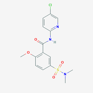 N-(5-chloropyridin-2-yl)-5-(dimethylsulfamoyl)-2-methoxybenzamide