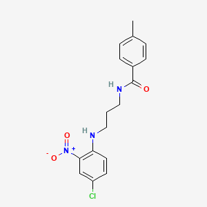 N-{3-[(4-chloro-2-nitrophenyl)amino]propyl}-4-methylbenzamide