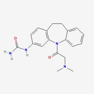 N-{5-[2-(DIMETHYLAMINO)ACETYL]-10,11-DIHYDRO-5H-DIBENZO[B,F]AZEPIN-3-YL}UREA