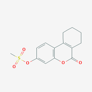 6-oxo-7,8,9,10-tetrahydro-6H-benzo[c]chromen-3-yl methanesulfonate