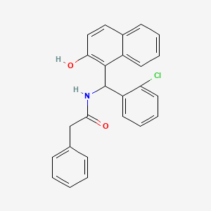 N-[(2-chlorophenyl)(2-hydroxy-1-naphthyl)methyl]-2-phenylacetamide