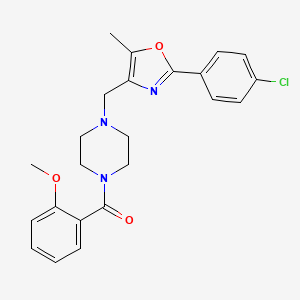 1-{[2-(4-chlorophenyl)-5-methyl-1,3-oxazol-4-yl]methyl}-4-(2-methoxybenzoyl)piperazine