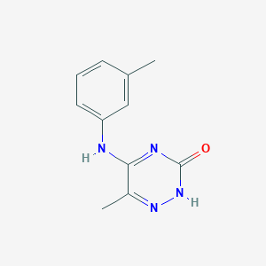 6-methyl-5-(3-methylanilino)-2H-1,2,4-triazin-3-one