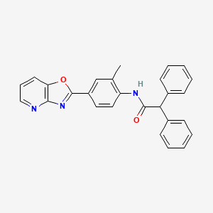 N-(2-methyl-4-[1,3]oxazolo[4,5-b]pyridin-2-ylphenyl)-2,2-diphenylacetamide