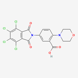 2-Morpholin-4-yl-5-(4,5,6,7-tetrachloro-1,3-dioxoisoindol-2-yl)benzoic acid