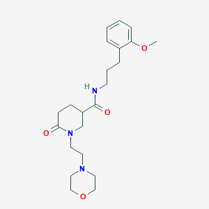 N-[3-(2-methoxyphenyl)propyl]-1-[2-(4-morpholinyl)ethyl]-6-oxo-3-piperidinecarboxamide