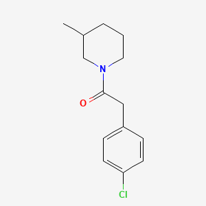 molecular formula C14H18ClNO B5191511 2-(4-Chlorophenyl)-1-(3-methylpiperidin-1-yl)ethanone 