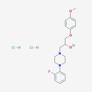 1-[4-(2-fluorophenyl)-1-piperazinyl]-3-(4-methoxyphenoxy)-2-propanol dihydrochloride