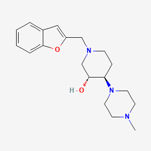 (3R,4R)-1-(1-benzofuran-2-ylmethyl)-4-(4-methylpiperazin-1-yl)piperidin-3-ol