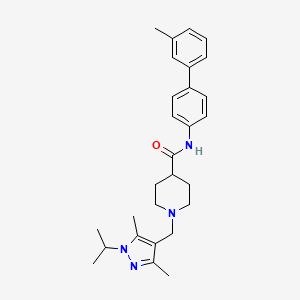 1-[(1-isopropyl-3,5-dimethyl-1H-pyrazol-4-yl)methyl]-N-(3'-methyl-4-biphenylyl)-4-piperidinecarboxamide