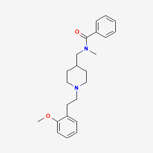 molecular formula C23H30N2O2 B5191586 N-({1-[2-(2-methoxyphenyl)ethyl]-4-piperidinyl}methyl)-N-methylbenzamide 