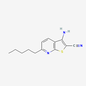 3-amino-6-pentylthieno[2,3-b]pyridine-2-carbonitrile