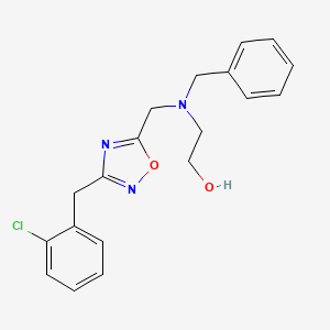 2-(benzyl{[3-(2-chlorobenzyl)-1,2,4-oxadiazol-5-yl]methyl}amino)ethanol