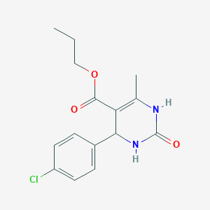 Propyl 4-(4-chlorophenyl)-6-methyl-2-oxo-1,2,3,4-tetrahydropyrimidine-5-carboxylate