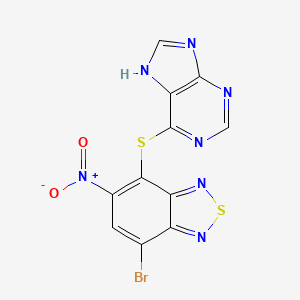 6-[(7-bromo-5-nitro-2,1,3-benzothiadiazol-4-yl)thio]-9H-purine