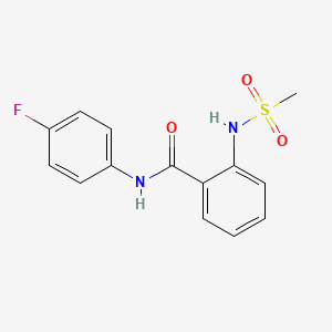 N-(4-fluorophenyl)-2-[(methylsulfonyl)amino]benzamide