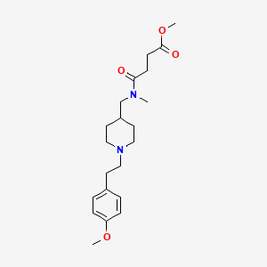 methyl 4-[({1-[2-(4-methoxyphenyl)ethyl]-4-piperidinyl}methyl)(methyl)amino]-4-oxobutanoate