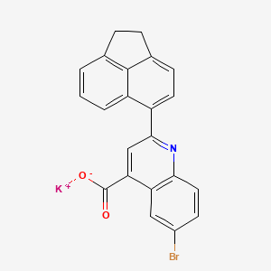 Potassium;6-bromo-2-(1,2-dihydroacenaphthylen-5-yl)quinoline-4-carboxylate