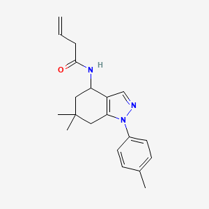 N-[6,6-dimethyl-1-(4-methylphenyl)-4,5,6,7-tetrahydro-1H-indazol-4-yl]-3-butenamide