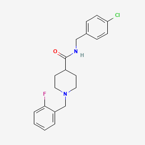 N-(4-chlorobenzyl)-1-(2-fluorobenzyl)-4-piperidinecarboxamide