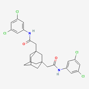 2,2'-tricyclo[3.3.1.1~3,7~]decane-1,3-diylbis[N-(3,5-dichlorophenyl)acetamide]